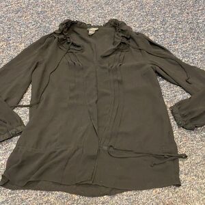 Spense Black Sheer Top sz. L